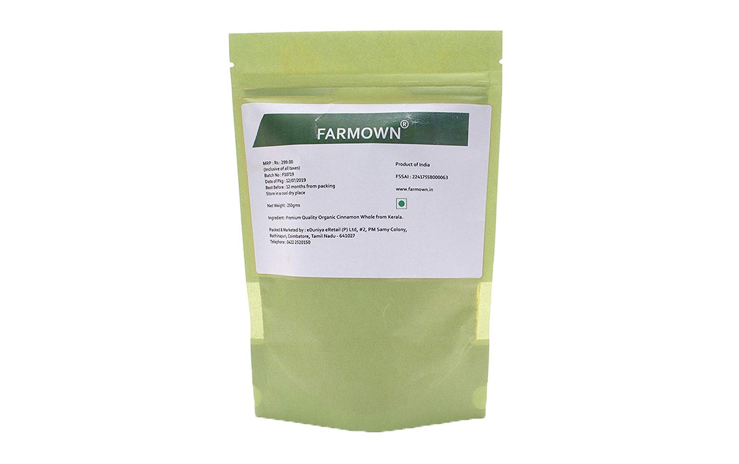Farmown Organic Cinnamon    Pack  250 grams